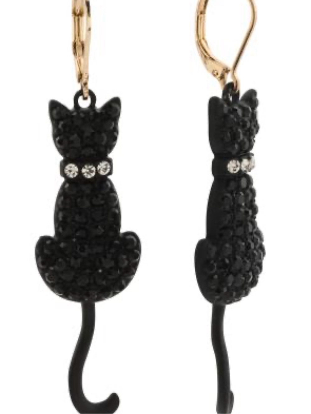 New. Black cat earrings.